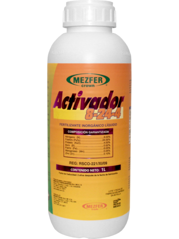 ACTIVADOR 8-24-4 (N+P+K) (1L) Mezfer