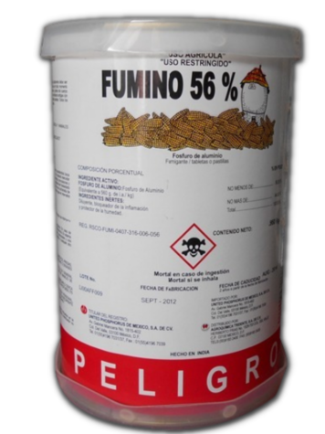 FUMINO 56 (FOSFURO AL) 16 TUBOS CON 20 PASTILLAS (960GR) Tridente